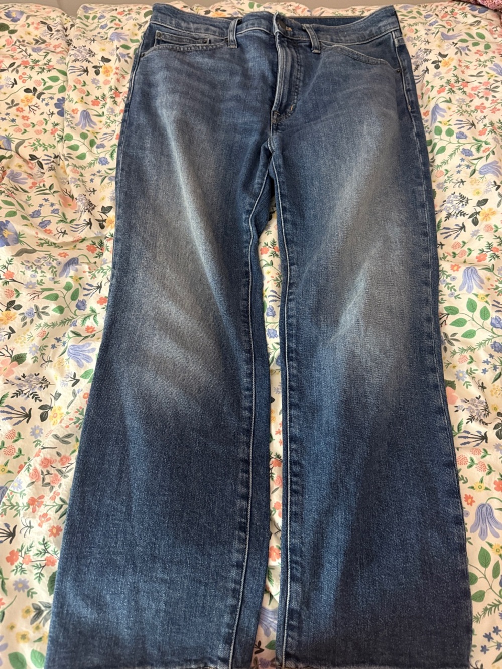 Madewell Wide-Leg Jeans in Dark Blue Wash